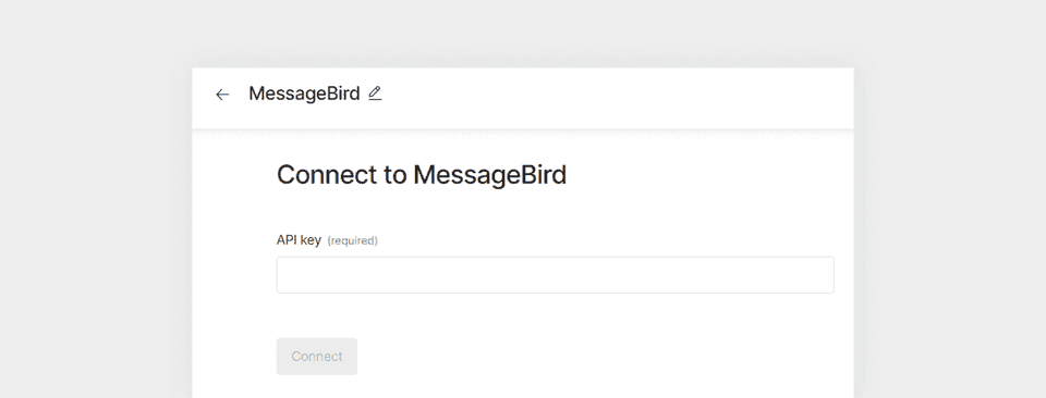 MessageBird API Key